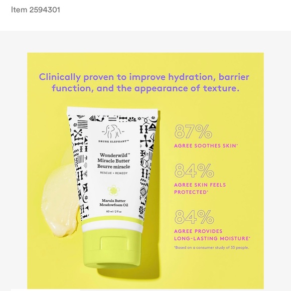 NIB!! Drunk Elephant WONDERWILD miracle butter! (Full Size) - Picture 4 of 6